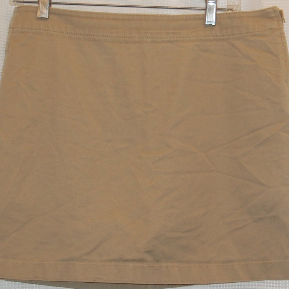 LANDS END Kaki SKORT   Size 8